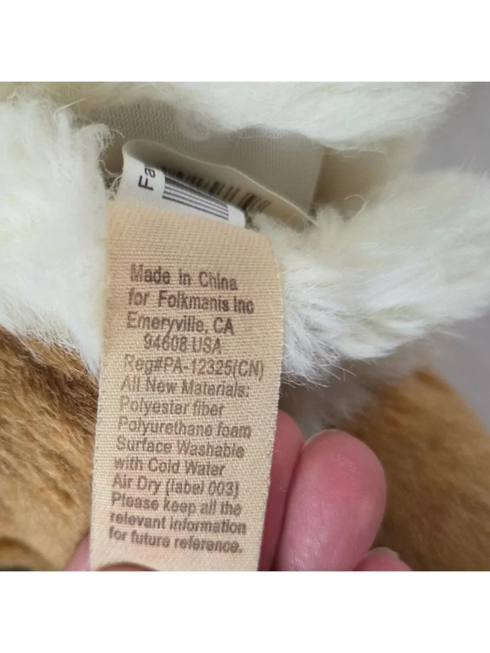 Folkmanis Fawn Baby Deer Puppet Brown White Spots 12